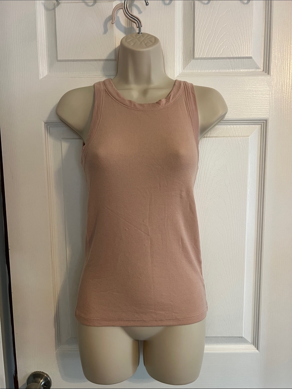 AllSaints Ribbed rina Sleeveless Tank Top in Dusty Rose sz 4
